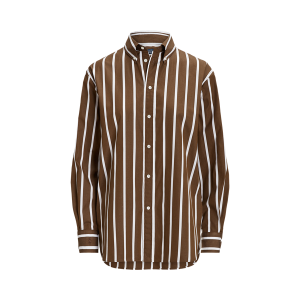 &Uuml;bergro&szlig;es Baumwollhemd mit Streifen Polo Ralph Lauren in 1