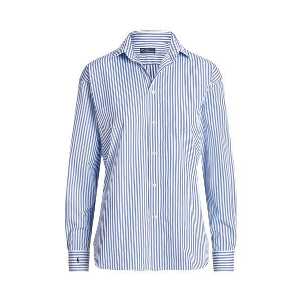 Ralph lauren blue striped shirt ladies best sale