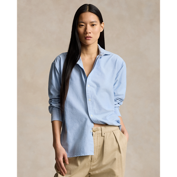 Relaxed Fit Oxford Shirt for Women Ralph Lauren UK