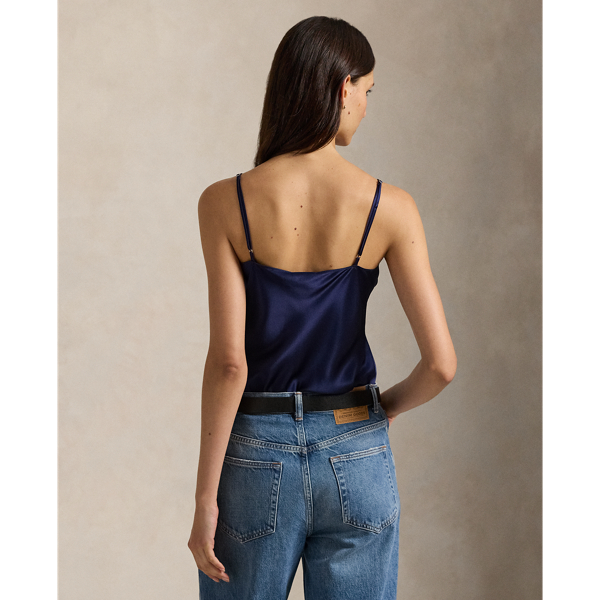 トップス louren satin tie camisole Silk Camisole for Women | Ralph Lauren® BR