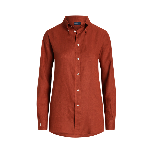 Relaxed-Fit Leinenhemd Polo Ralph Lauren in Rost 2