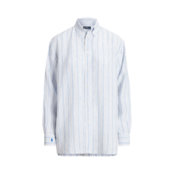 Chemise ample ray&eacute;e en lin Polo Ralph Lauren en 1