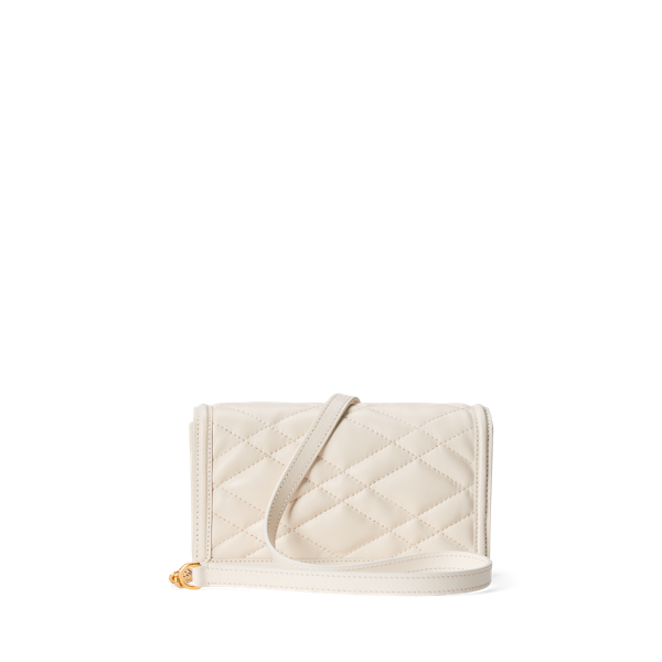 Gesteppte Lederbrieftasche Polo&nbsp;ID Polo Ralph Lauren in Ivory 3