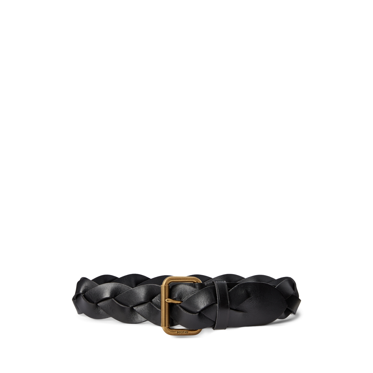 Женский ремень Ralph Lauren Braided Vachetta Leather, цвет: Чёрный — фото 3
