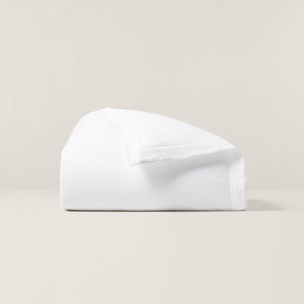White/Pebble RL Linen Contrast Duvet Cover Ralph Lauren Home 1