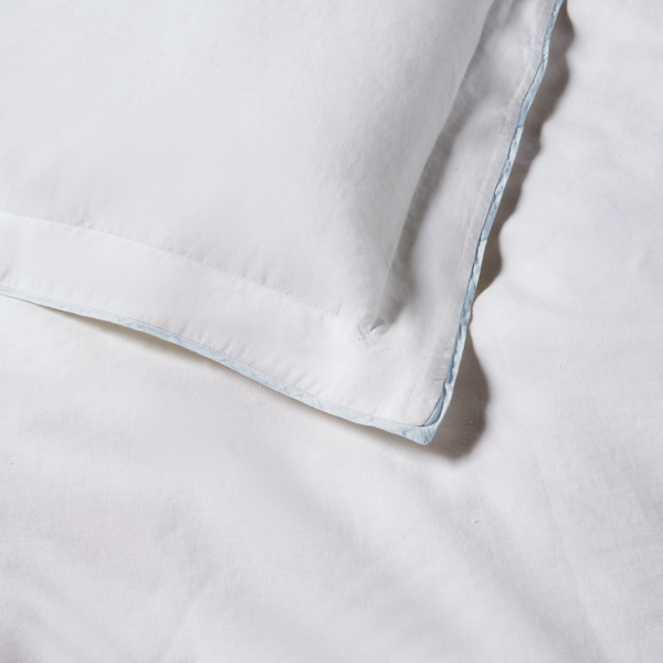 White/Sky RL Linen Contrast Duvet Cover Ralph Lauren Home 2