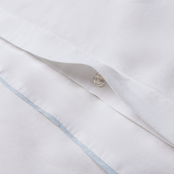 White/Sky RL Linen Contrast Duvet Cover Ralph Lauren Home 3