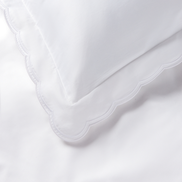 Studio White Organic Cotton Sateen Malin Duvet Cover Ralph Lauren Home 2