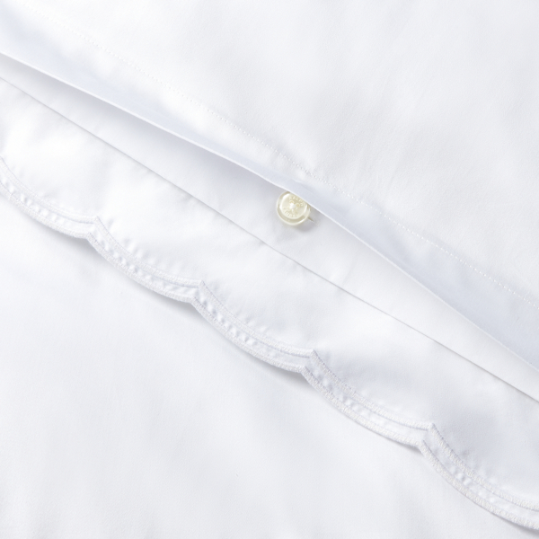 Studio White Organic Cotton Sateen Malin Duvet Cover Ralph Lauren Home 3