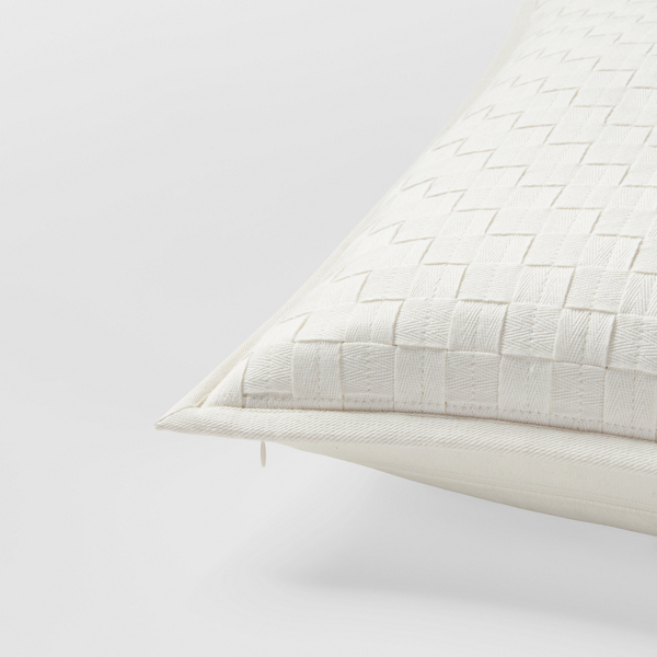 White Elgin Throw Pillow Lauren Home 3