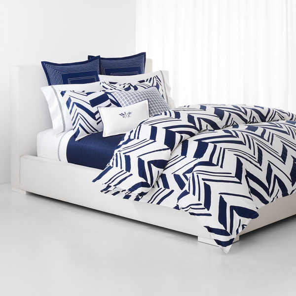 Lauren Home Spencer Cable Embroidery Sheet Set 13