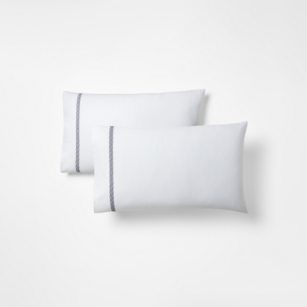 Lauren Home Spencer Cable Embroidery Sheet Set 3