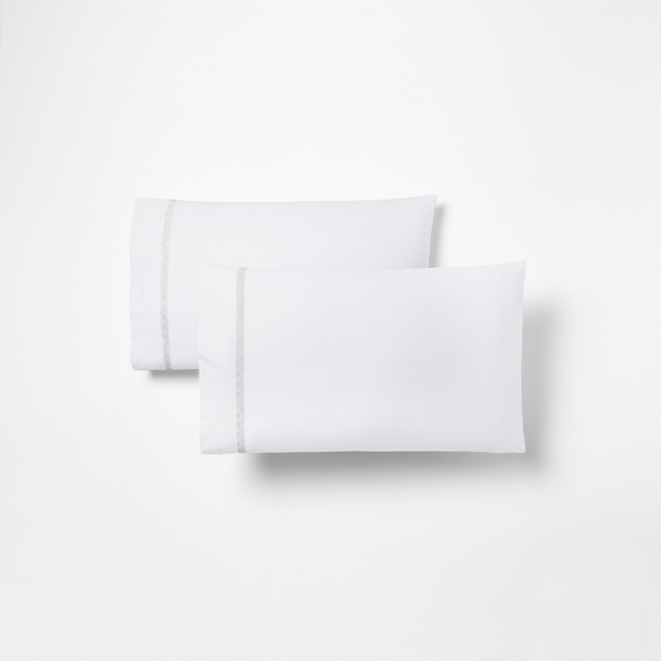 Lauren Home Spencer Cable Embroidery Sheet Set 3