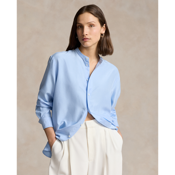 Oversize Fit Silk Shirt