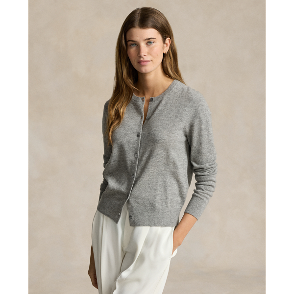 Cashmere Crewneck Cardigan