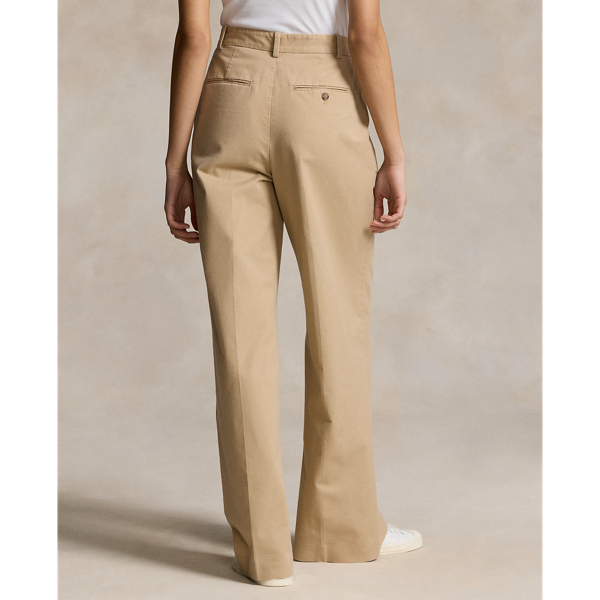 Stretch-Twillhose mit weitem Bein Polo Ralph Lauren in Sandbraun 5