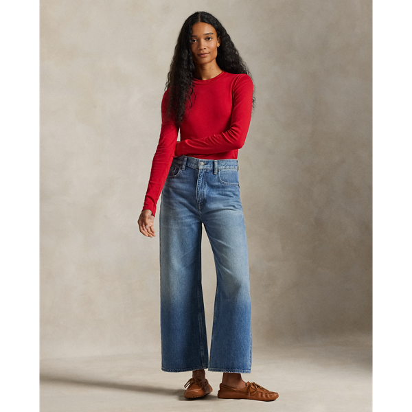 Slim Fit Cotton Long-Sleeve Tee