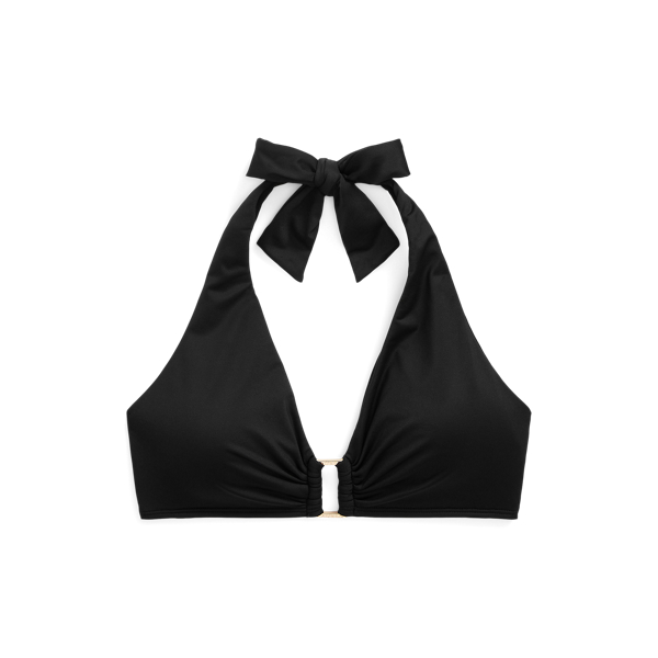 Top halter da bikini con anello Lauren in 1