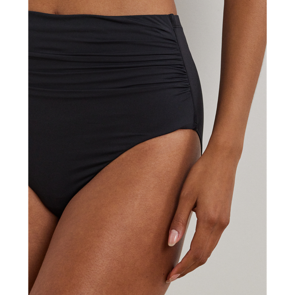 High Waisted Shirred Bikini Bottom for Women Ralph Lauren UK