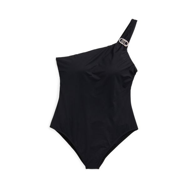 Pave Logo One-Shoulder One-Piece Lauren 1