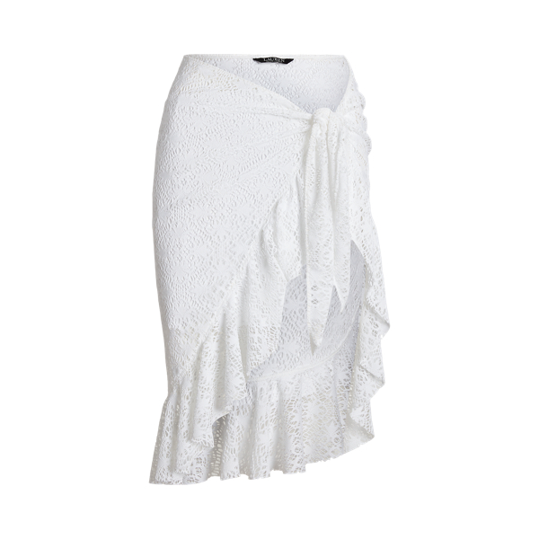 Ruffle-Trim Crocheted Wrap Skirt Lauren 1