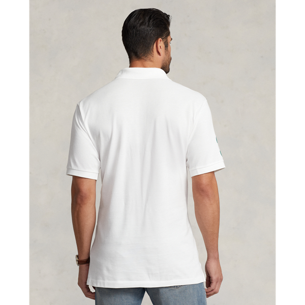 White/Fall Royal Big Pony Mesh Polo Shirt Big & Tall 5