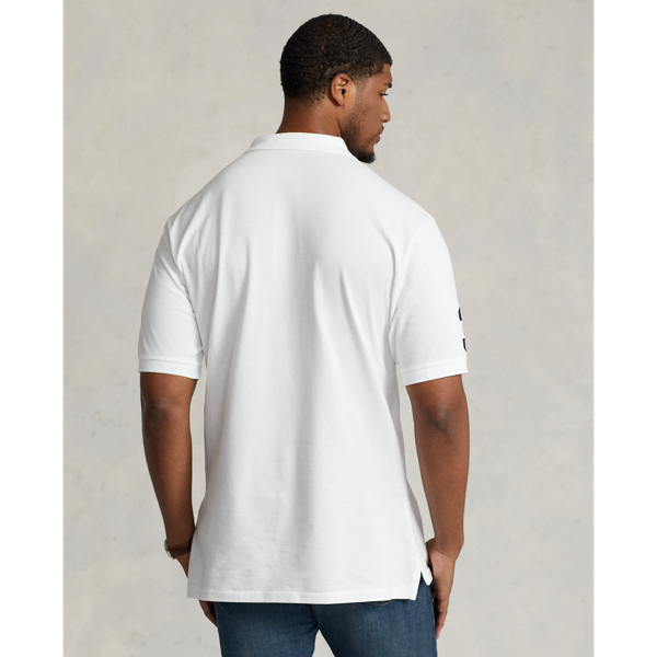White Crest Mesh Polo Shirt Big & Tall 5