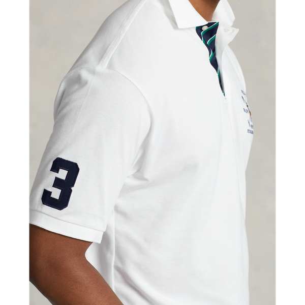 White Crest Mesh Polo Shirt Big & Tall 6