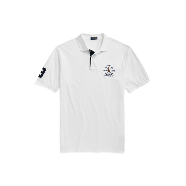 White Crest Mesh Polo Shirt Big & Tall 2