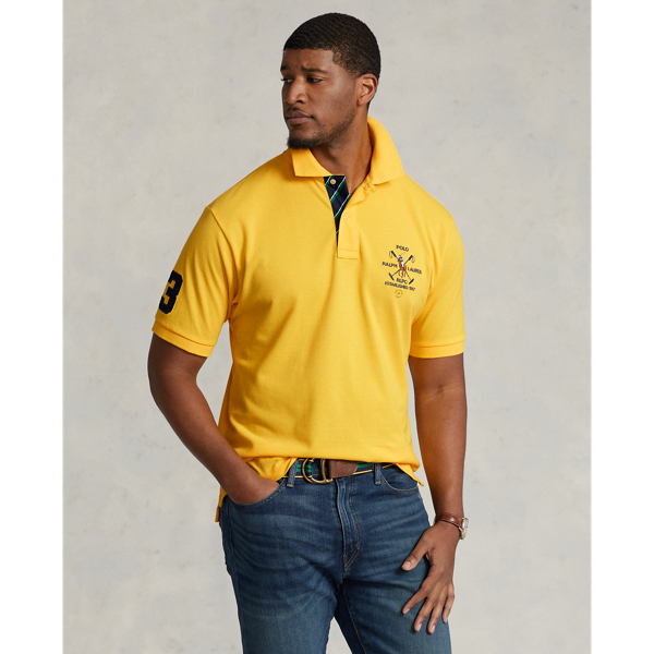 Men s Yellow Big Tall Polo Shirts Ralph Lauren