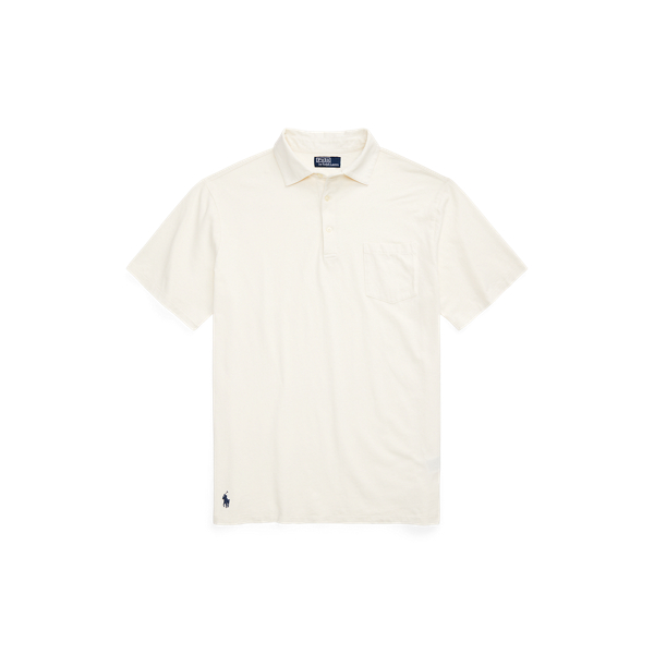 Polo in cotone e lino Big & Tall in 1