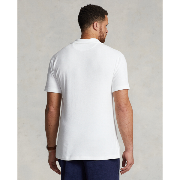 White Terry Polo Shirt Big & Tall 5