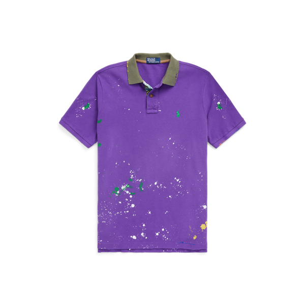Distressed Mesh Polo Shirt Big & Tall 1