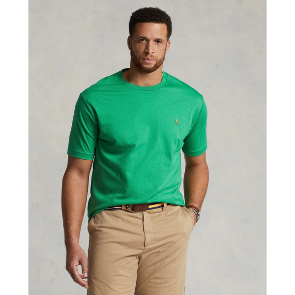 Optic Green Soft Cotton Crewneck T-Shirt Big & Tall 1