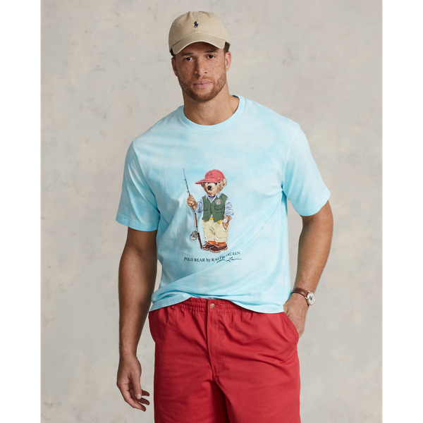 Island Aqua Bear Polo Bear Tie-Dye Jersey T-Shirt Big & Tall 1