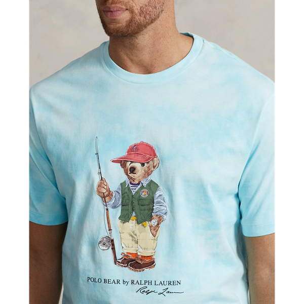 Island Aqua Bear Polo Bear Tie-Dye Jersey T-Shirt Big & Tall 6