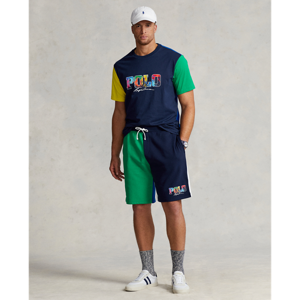 Cruise Navy Multi Logo Color-Blocked Jersey T-Shirt Big & Tall 4