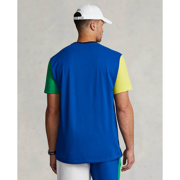 Cruise Navy Multi Logo Color-Blocked Jersey T-Shirt Big & Tall 5