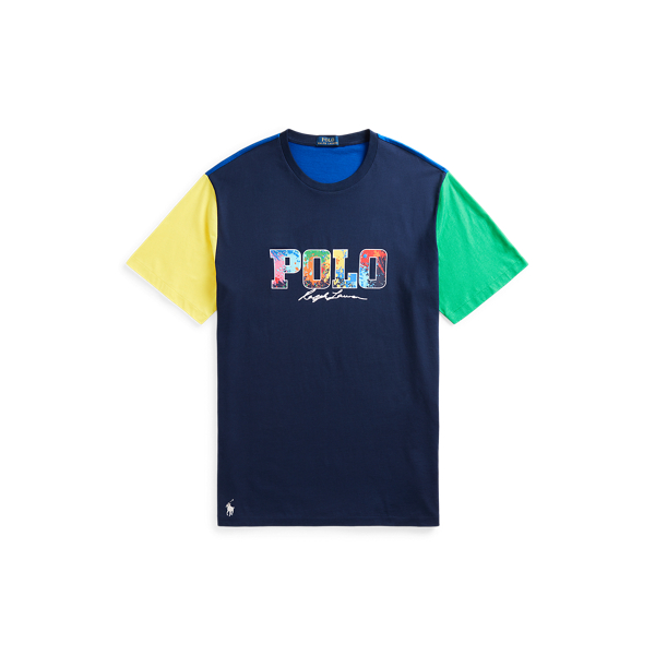 Cruise Navy Multi Logo Color-Blocked Jersey T-Shirt Big & Tall 2