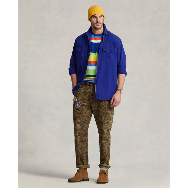 City Royal Garment-Dyed Oxford Overshirt Big & Tall 4