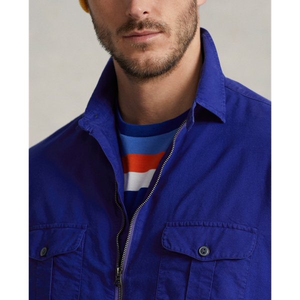 City Royal Garment-Dyed Oxford Overshirt Big & Tall 6