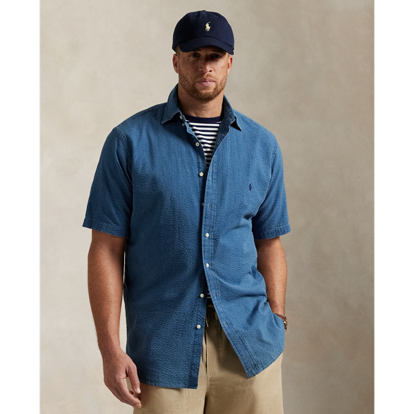 Men s Seersucker Button Down Shirts Ralph Lauren