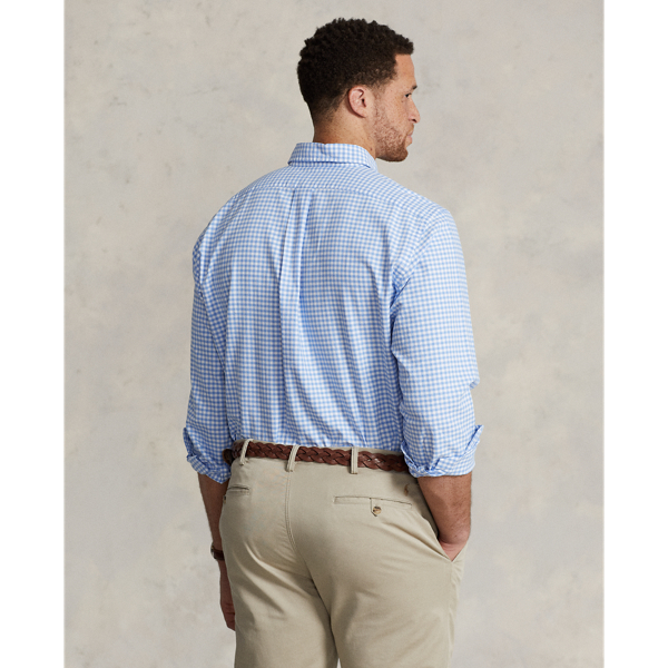 Light Blue/White Gingham Oxford Shirt Big & Tall 5
