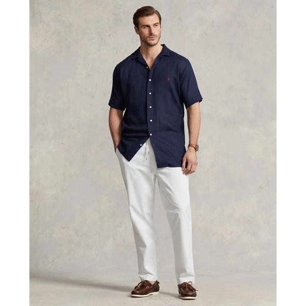 Newport Navy Linen Camp Shirt Big & Tall 4
