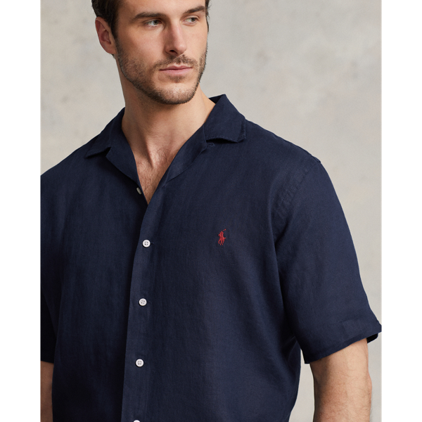 Newport Navy Linen Camp Shirt Big & Tall 6