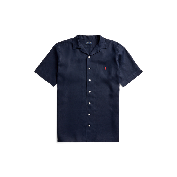 Newport Navy Linen Camp Shirt Big & Tall 2