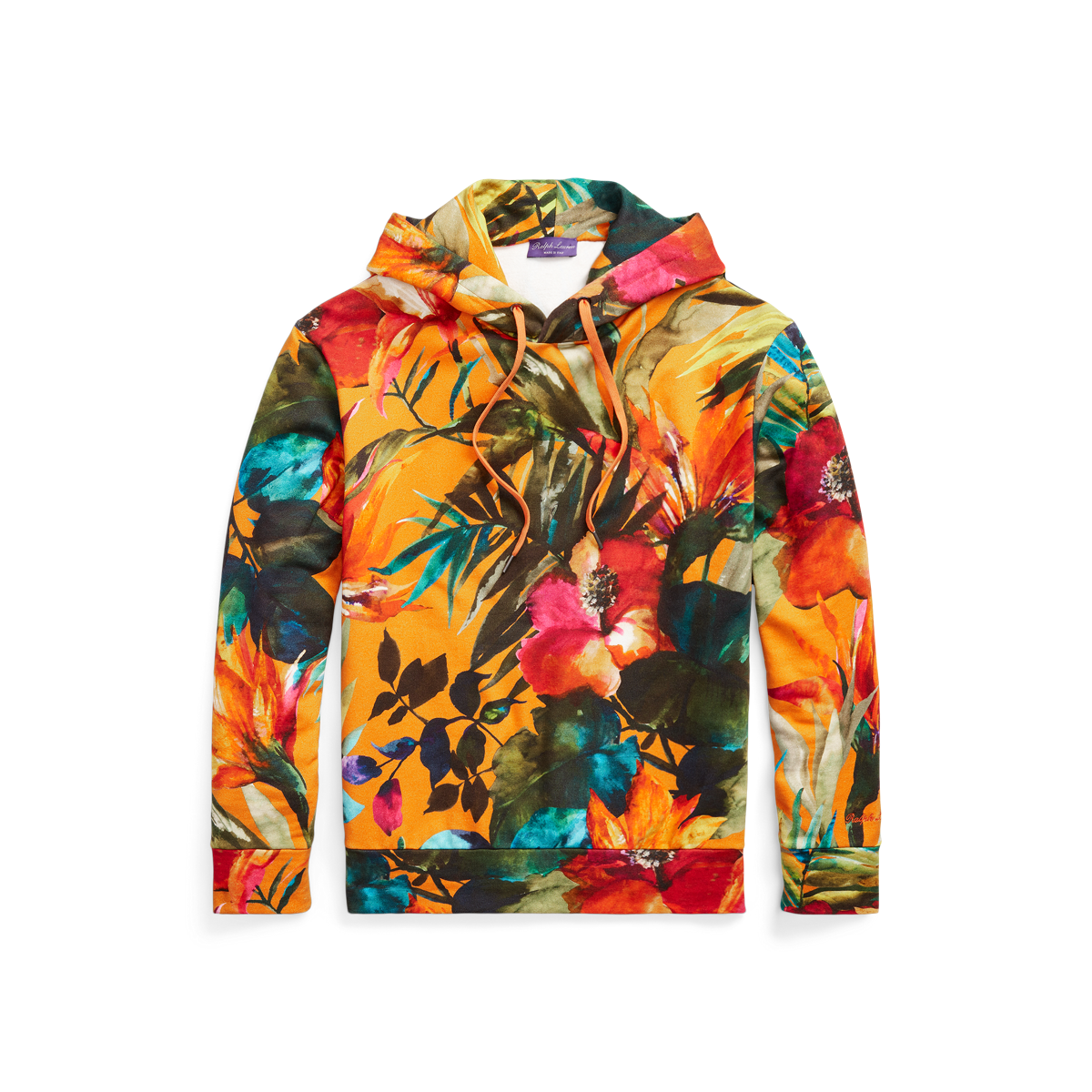 Floral polo hoodie hotsell