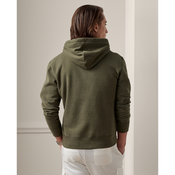 Fleece-Pullover mit Polo Bear Purple Label in Olivgr&uuml;n/Nacht 5