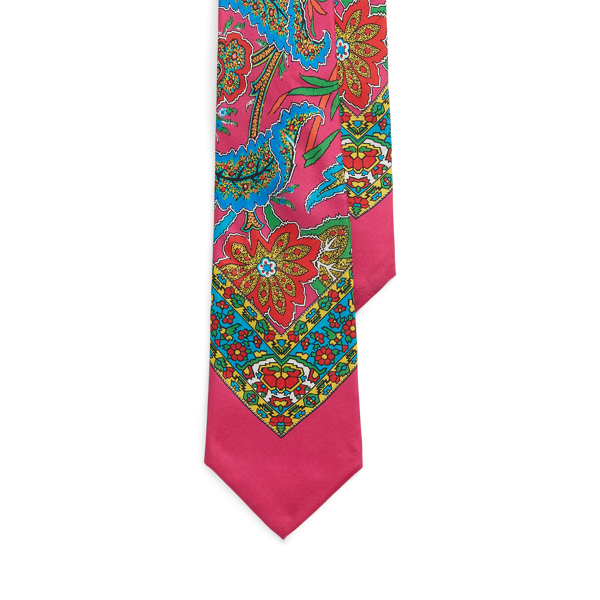 Paisley Silk Habotai Tie