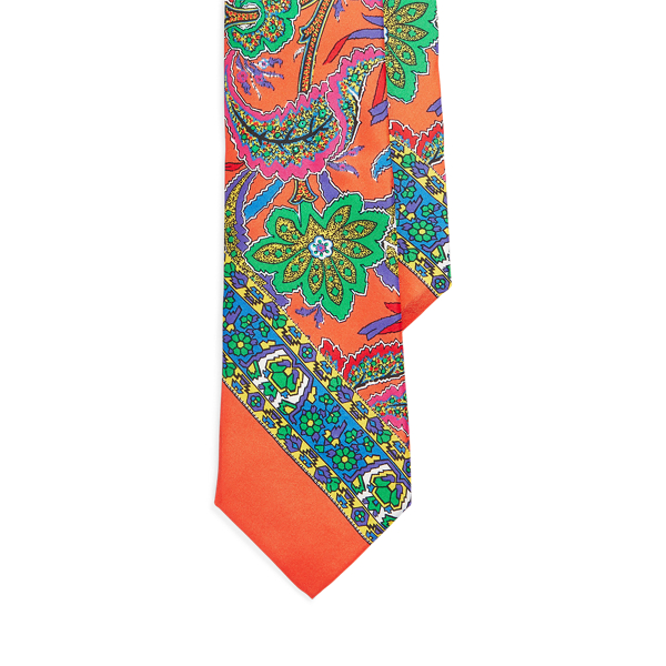 Paisley Silk Habotai Tie